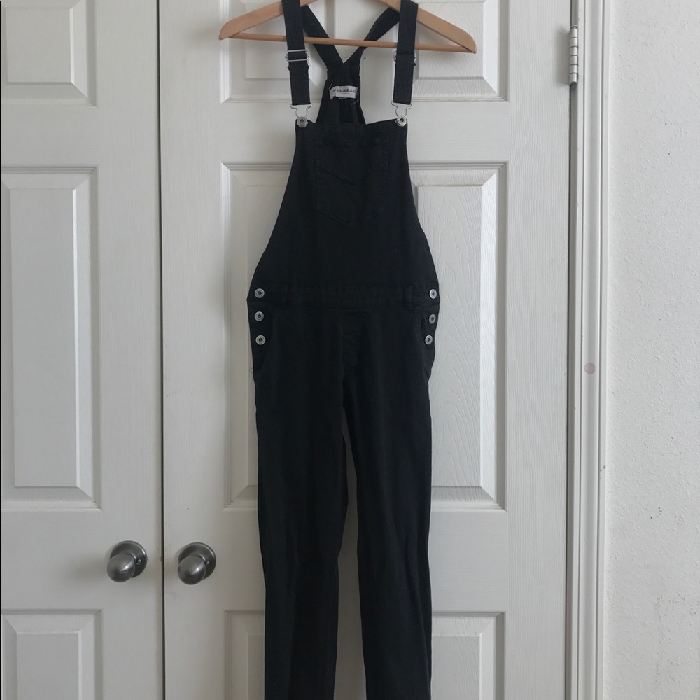 Black overalls